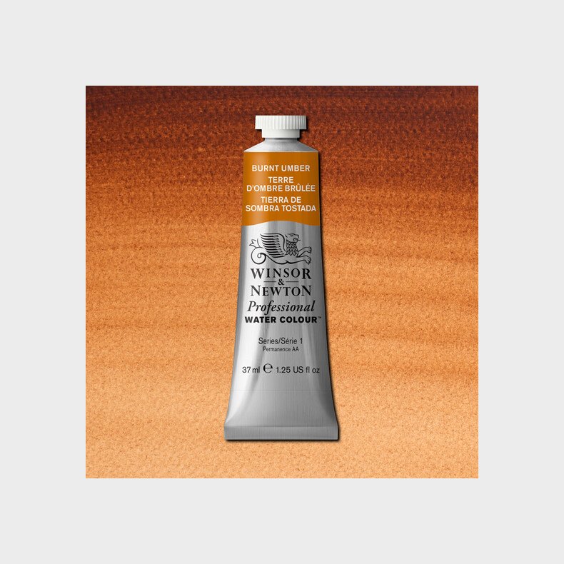 Winsor &amp; Newton - Akvarelfarve - Burnt Umber 37 Ml