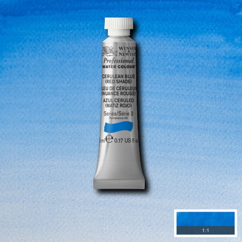 Winsor &amp; Newton - Galeria Akvarelfarve - Cerulean Blue - Red Shade 5 Ml