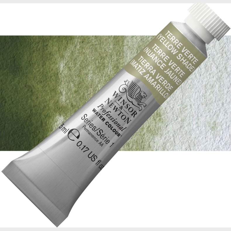 Winsor &amp; Newton - Akvarelfarve - Terre Verte - Yellow Shade 5 Ml