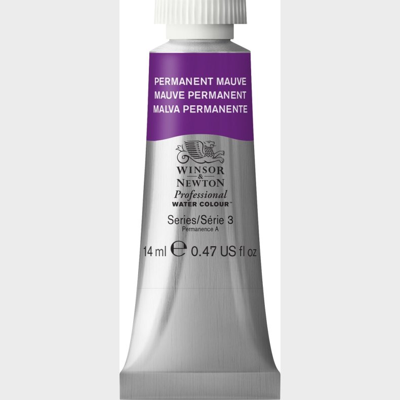 Winsor &amp; Newton - Akvarelfarve - Pemanent Mauve 14 Ml
