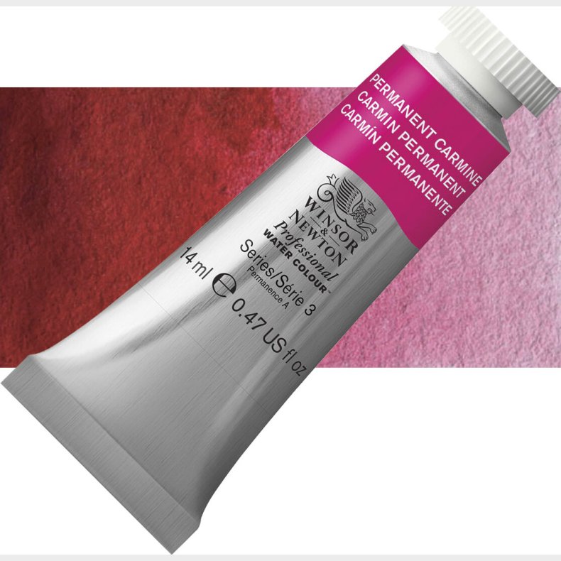 Winsor &amp; Newton - Akvarelfarve - Permanent Carmine 14 Ml