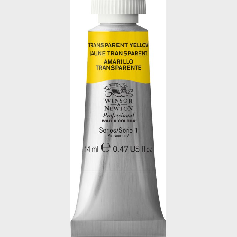 Winsor &amp; Newton - Akvarelfarve - Transparent Yellow 14 Ml