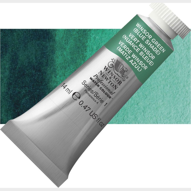 Winsor &amp; Newton - Akvarelfarve - Winsor Green Blue Shade 14 Ml