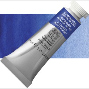 Winsor & Newton - Akvarelfarve - Ultramarine - Green Shade 14 Ml