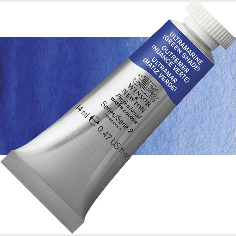 Winsor &amp; Newton - Akvarelfarve - Ultramarine - Green Shade 14 Ml