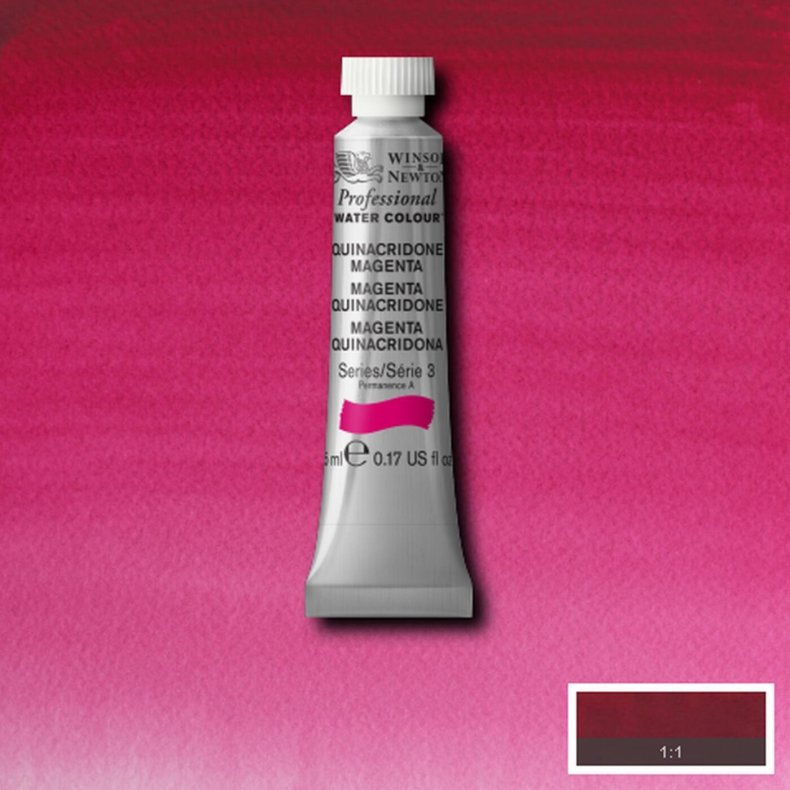 Winsor &amp; Newton - Akvarelfarve - Quinacridone Magenta 5 Ml