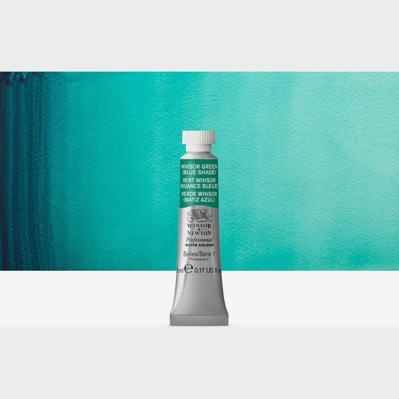 Winsor &amp; Newton - Akvarelfarve - Winsor Green Blue Shade 5 Ml