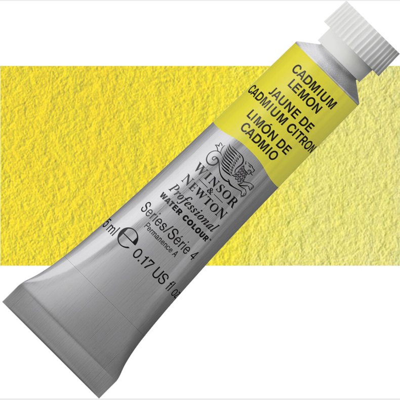 Winsor &amp; Newton - Akvarelfarve - Cadmium Lemon 5 Ml