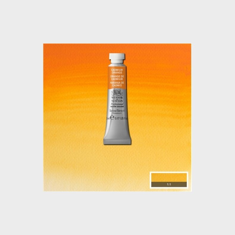Winsor &amp; Newton - Akvarelfarve - Cadmium Orange 5 Ml