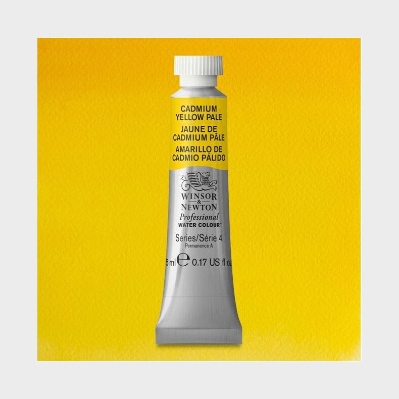 Winsor &amp; Newton - Akvarelfarve - Cadmium Yellow Pale 5 Ml