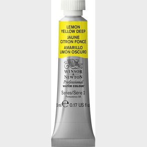 Winsor & Newton - Akvarelfarve - Lemon Yellow Hue 5 Ml