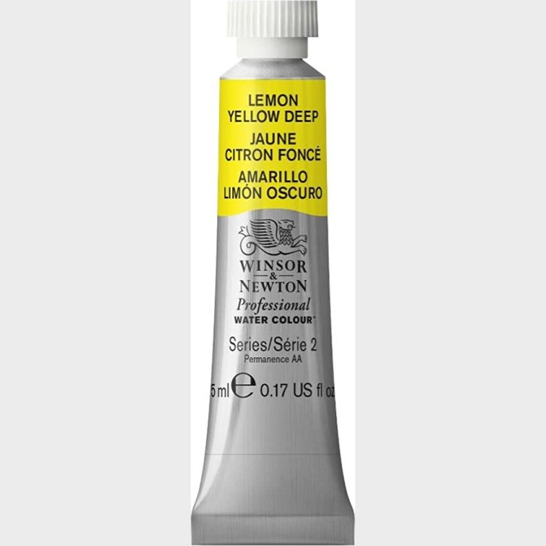 Winsor &amp; Newton - Akvarelfarve - Lemon Yellow Hue 5 Ml