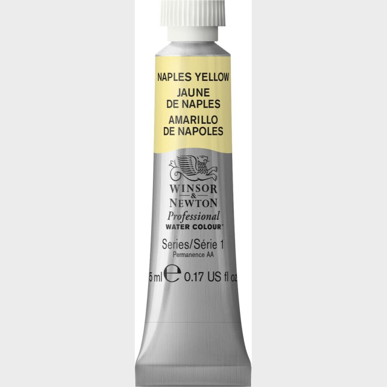 Winsor &amp; Newton - Akvarelfarve - Naples Yellow 5 Ml