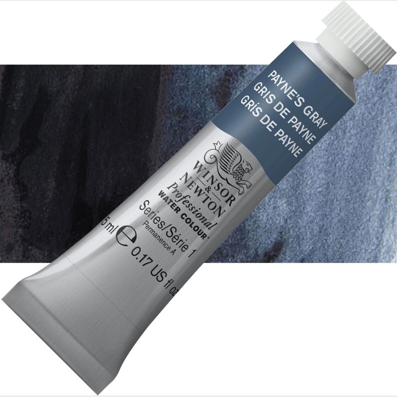 Winsor &amp; Newton - Akvarelfarve - Paynes Grey 5 Ml