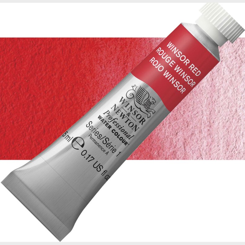 Winsor &amp; Newton - Akvarelfarve - Winsor Red 5 Ml
