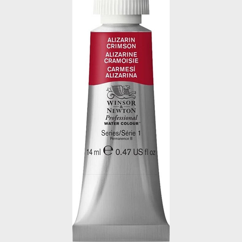 Winsor &amp; Newton - Akvarelfarve - Alizarin Crimson 14 Ml