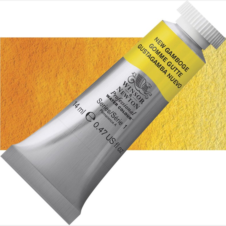 Winsor &amp; Newton - Akvarelfarve - Gamboge Gul 14 Ml