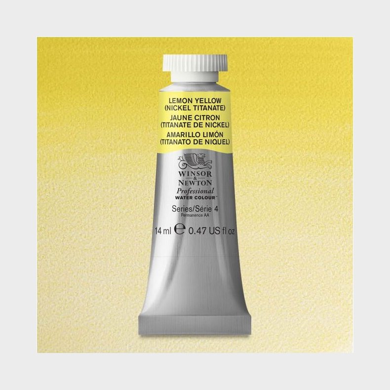 Winsor &amp; Newton - Akvarelfarve - Lemon Yellow Hue 14 Ml
