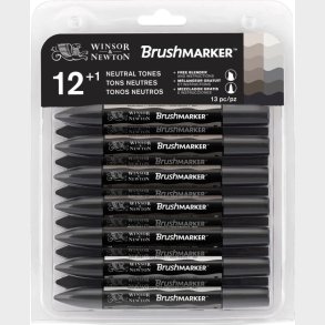 Winsor & Newton - Brushmarker Tusser - Neutrale Toner - 12 Stk