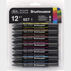 Winsor & Newton - Brushmarker Tusser - Levende Toner - 12 Stk