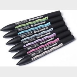Winsor & Newton - Brushmarker Tusser - Pastel Toner - 6 Farver