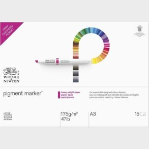 Tegneblok - Pigment Marker Heavy Weight - A3 - 15 Ark - Winsor & Newton