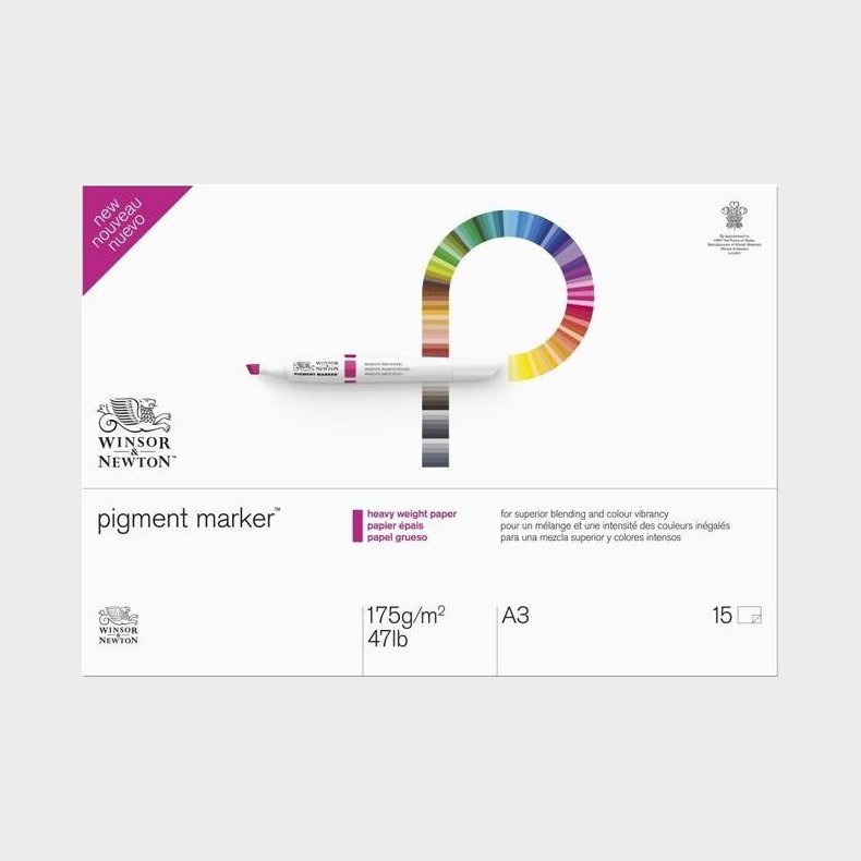 Tegneblok - Pigment Marker Heavy Weight - A4 - 15 Ark - Winsor &amp; Newton
