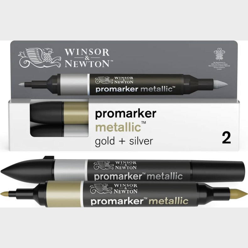 Winsor &amp; Newton - Promarker Tusser - Metallic - 2 Stk