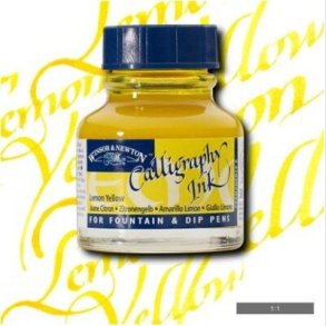 Winsor & Newton - Calligraphy Ink - Blk - Lemon Yellow 30 Ml