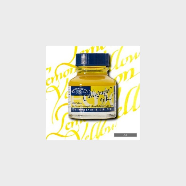 Winsor &amp; Newton - Calligraphy Ink - Blk - Lemon Yellow 30 Ml