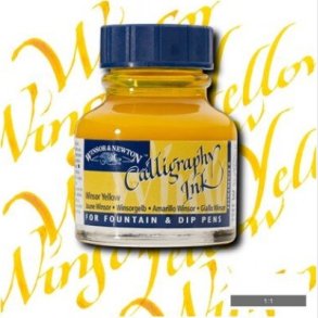 Winsor & Newton - Calligraphy Ink - Blk - Winsor Yellow 30 Ml