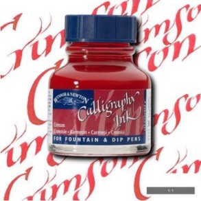 Winsor & Newton - Calligraphy Ink - Blk - Crimson 30 Ml