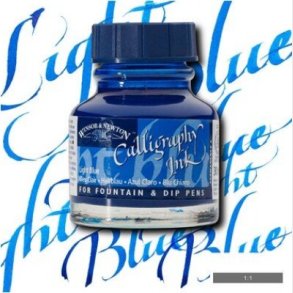 Winsor & Newton - Calligraphy Ink - Blk - Light Blue 30 Ml