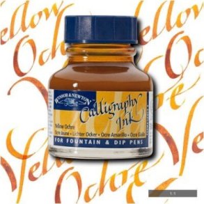 Winsor & Newton - Calligraphy Ink - Blk - Yellow Ochre 30 Ml