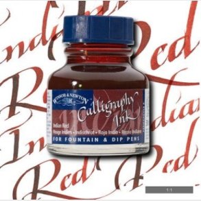 Winsor & Newton - Calligraphy Ink - Blk - Indian Red 30 Ml