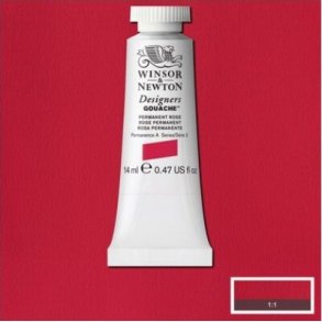 Winsor & Newton - Designers Gouache Maling - Permanent Rose 14 Ml