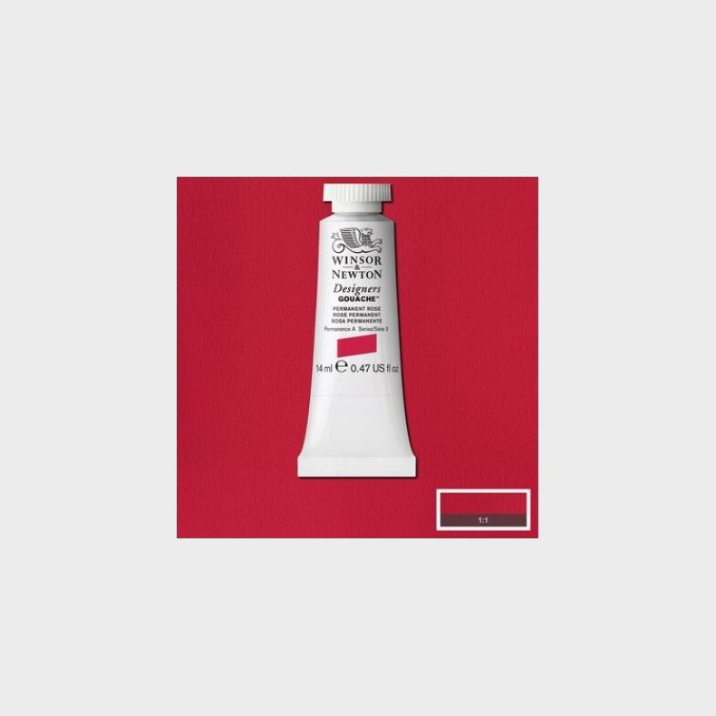 Winsor &amp; Newton - Designers Gouache Maling - Permanent Rose 14 Ml