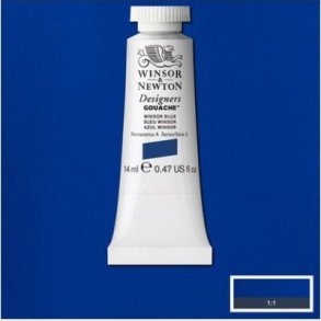 Winsor & Newton - Designers Gouache Maling - Winsor Blue 14 Ml
