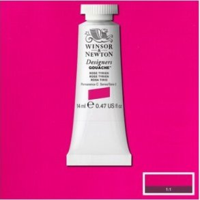 Winsor & Newton - Akvarelfarve - Gouache - Rose Tyrien 14 Ml
