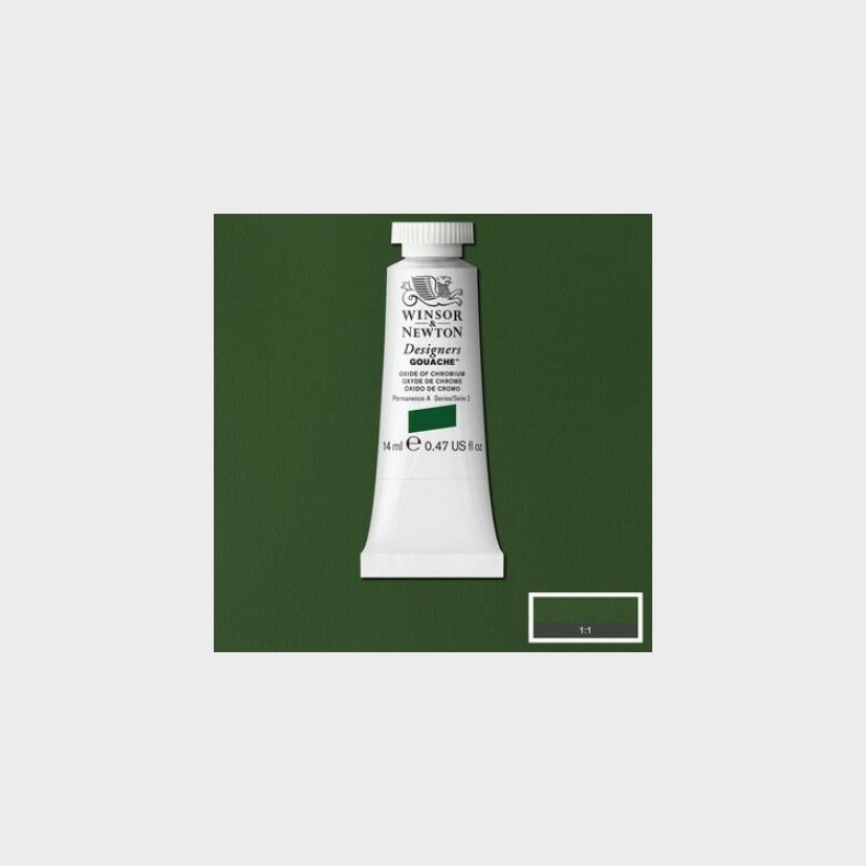 Winsor &amp; Newton - Akvarelfarve - Gouache - Oxide Of Chromium 14 Ml