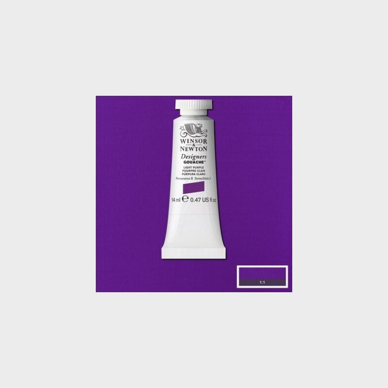Winsor &amp; Newton - Akvarelfarve - Gouache - Light Purple 14 Ml