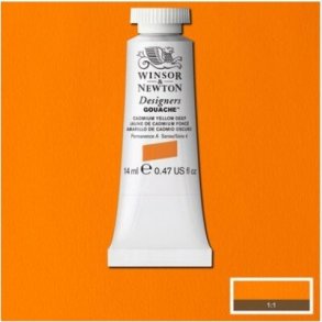 Winsor & Newton - Akvarelfarve - Gouache - Cadmium Yellow Deep 14 Ml