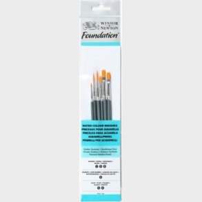 Winsor & Newton - Foundation Brushes - Water Colour - 6 Stk - Malerpensler