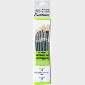Winsor & Newton - Foundation Brushes - Oil - 6 Stk - Malerpensler