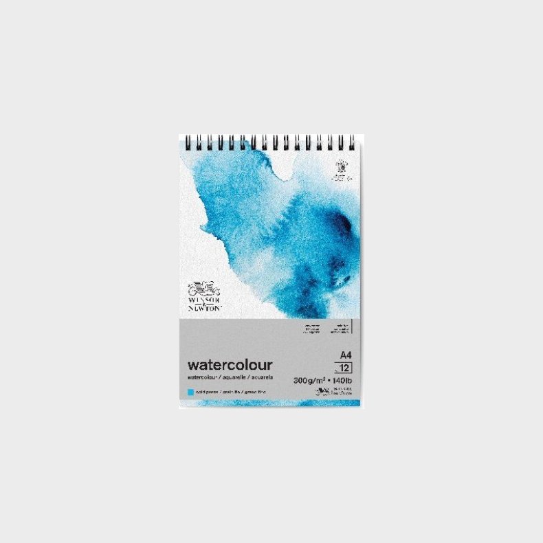 Winsor &amp; Newton - Akvarelblok - A4 - Cold Press - 12 Ark
