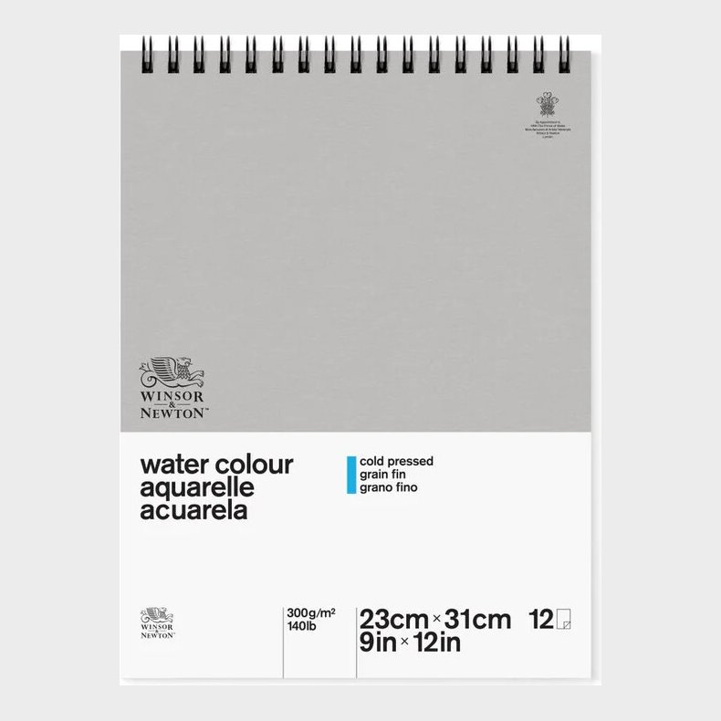 Winsor &amp; Newton - Akvarelblok - 23x31 Cm - Cold Press - 12 Ark