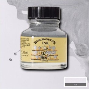 Winsor & Newton - Drawing Ink - Blk - Slv 30 Ml