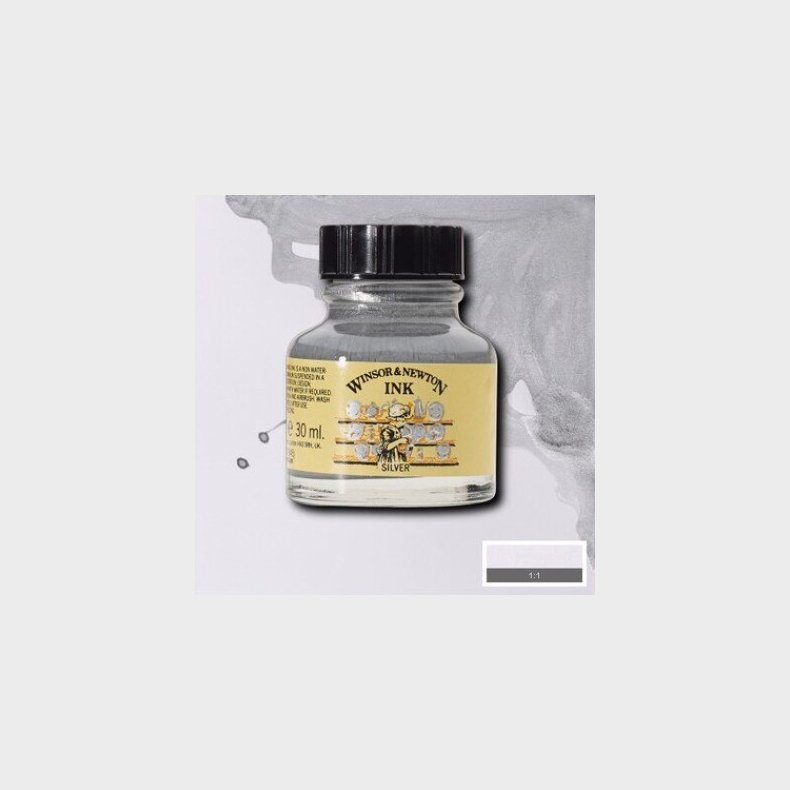 Winsor &amp; Newton - Drawing Ink - Blk - Slv 30 Ml