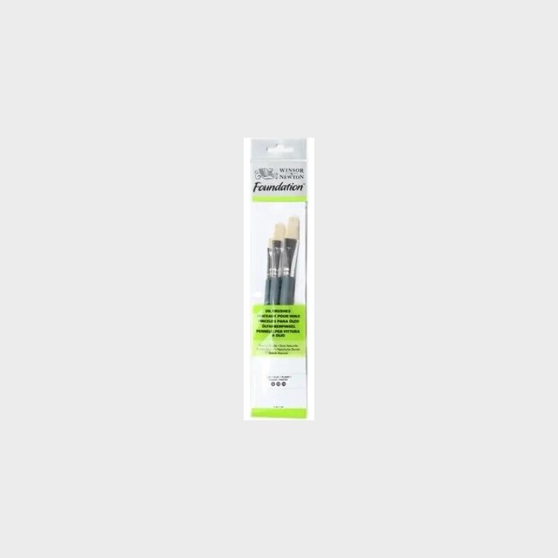 Winsor &amp; Newton - Foundation Brushes - Oil - 3 Stk - Malerpensler
