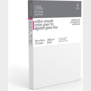 Winsor & Newton - Malerlrred I Bomuld - Meget Glat - 18x24 Cm